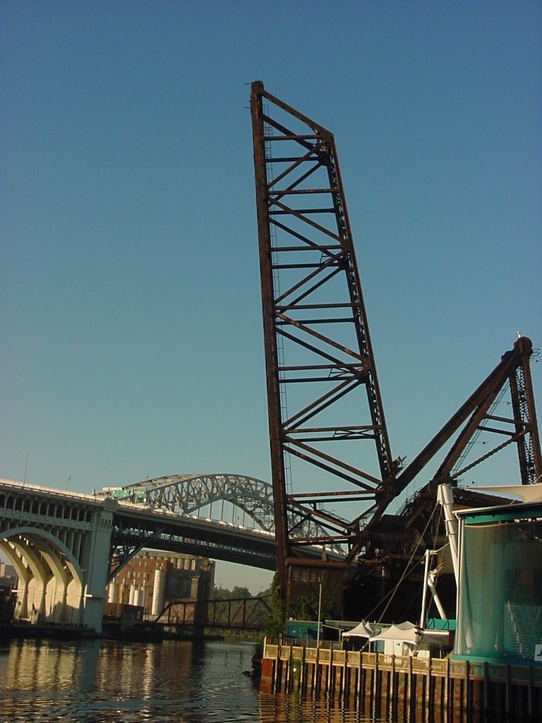 Raised bridge at Nautica