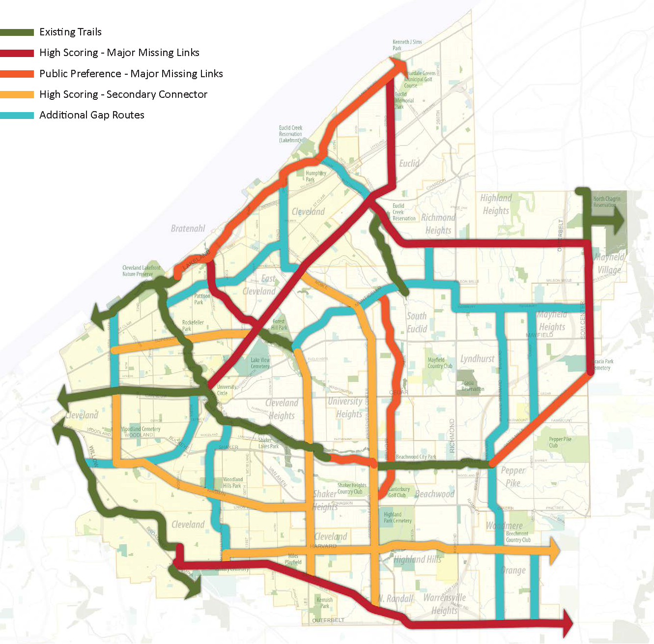 Primary Greenway Network