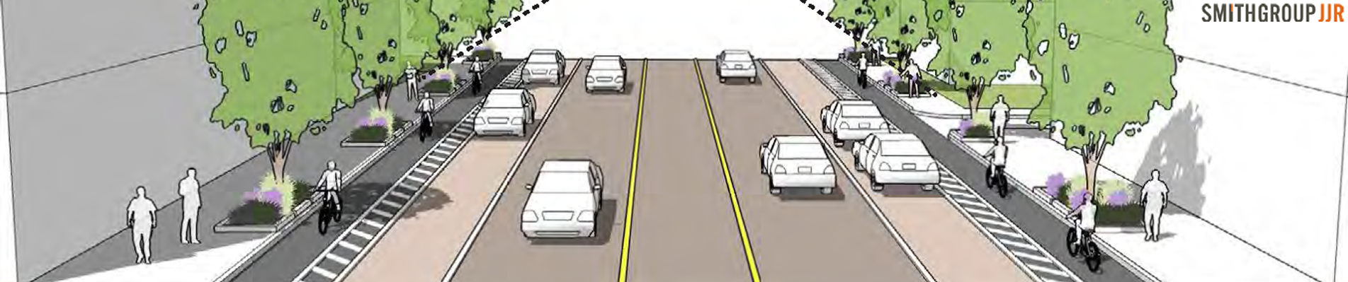 East Side Greenway street section