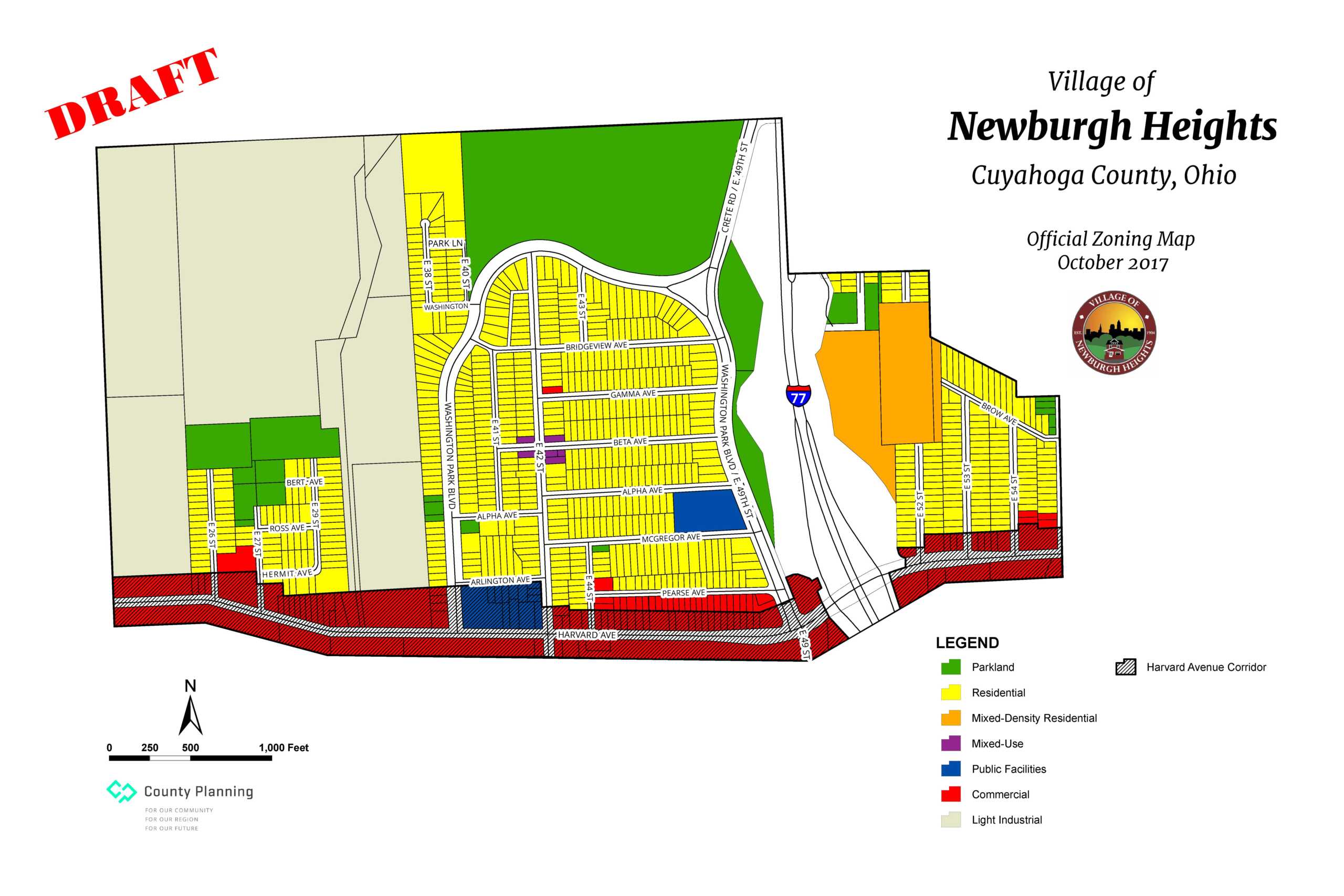Newburgh Heights Draft Zoning Map