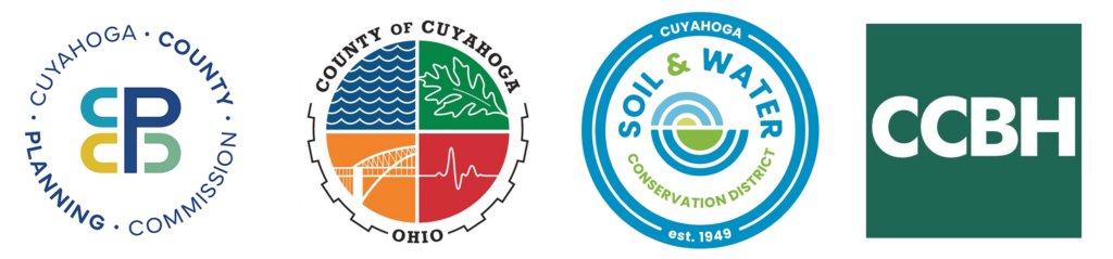 logos of the Cuyahoga County Planning Commission, Cuyahoga County, the Cuyahoga Soil & Water Conservation District, and the Cuyahoga County Board of Health