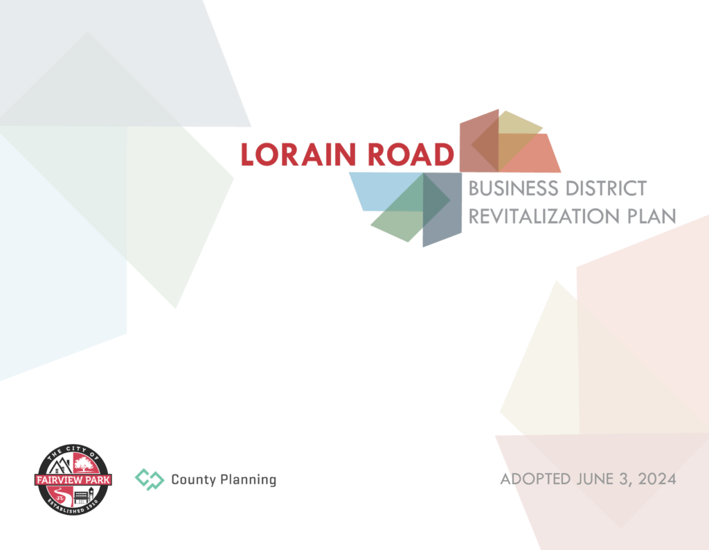 Cover of the Lorain Road Business District Revitalization Plan