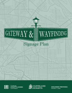 cover of the Cleveland Heights Gateways & Wayfinding Signage Plan