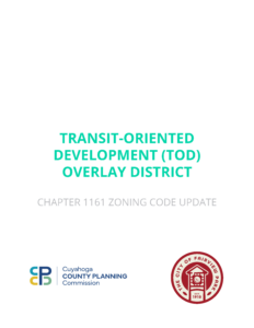 Cover of the Fairview Park Transit-Oriented Development (TOD) Overlay Zoning Code Update