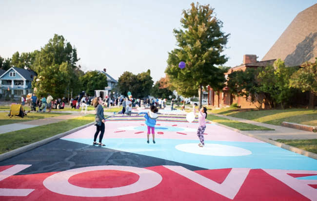 street mural in Lakewood