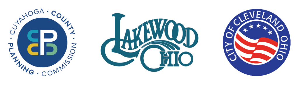 logos of County Planning and the cities of Lakewood and Cleveland