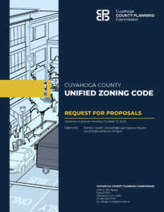 cover of the Cuyahoga County Unified Zoning Cord RFP