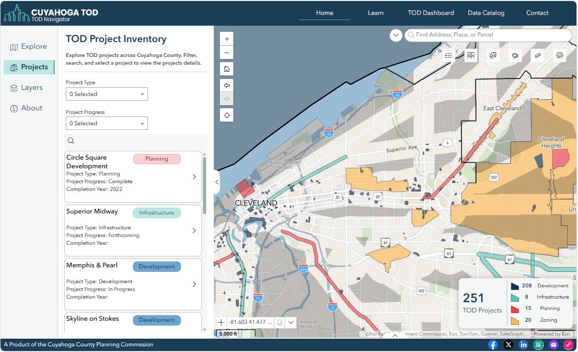 TOD Navigator Interface